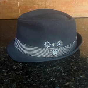 Urban Pipeline Black Fedora with Gray Band